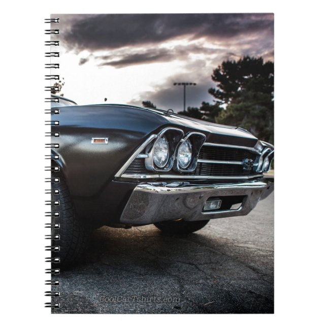 Chevelle fotografi 1969 anteckningsbok med spiral (Framsidan)