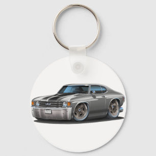 Chevelle Grå färg-Svart bil 1971-72 Nyckelring