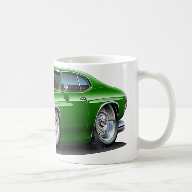 Chevelle grön bil 1971-72 kaffemugg (Höger)