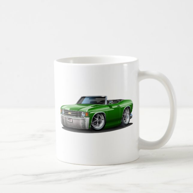 Chevelle grön cabriolet 1971-72 kaffemugg (Höger)