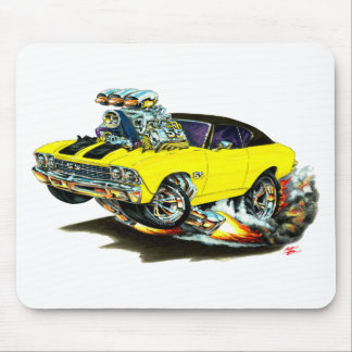Chevelle Gult-Svart bästa bil 1968-69 Musmatta