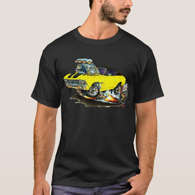 Chevelle Gult-Svart bästa bil 1968-69 Tee (Framsida)