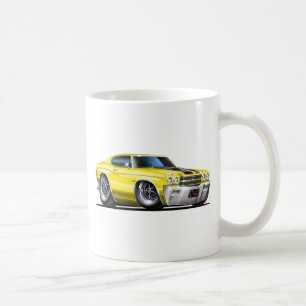 Chevelle Gult-Svart bil 1970 Kaffemugg