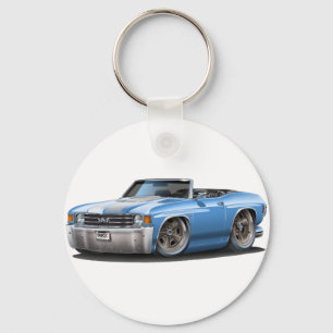 Chevelle Lt 1971-72 Blåvit Cabriolet Nyckelring