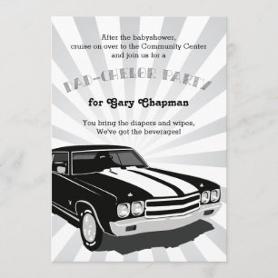 Chevelle Pappa-chelor Party-inbjudan Inbjudningar