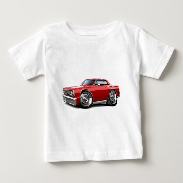 Chevelle röd bil 1964 t-shirt (Framsida)
