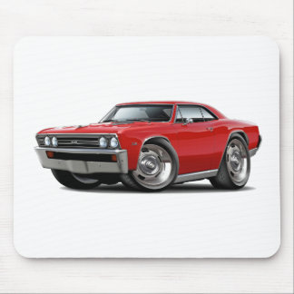Chevelle röd bil 1967 musmatta