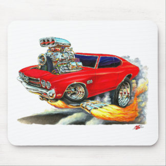 Chevelle röd bil 1970 musmatta