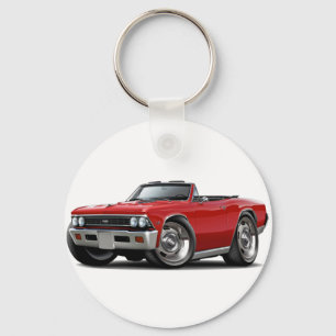 Chevelle röd cabriolet 1966 nyckelring