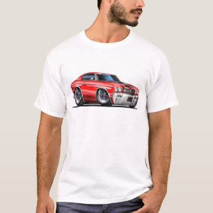 Chevelle Röd-Svart bil 1970 T-shirt