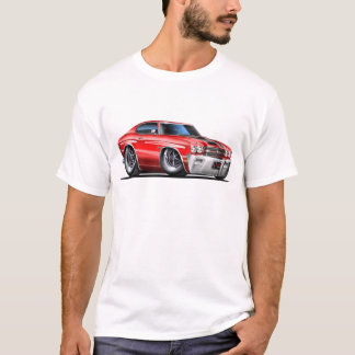 Chevelle Röd-Svart bil 1970 T-shirt