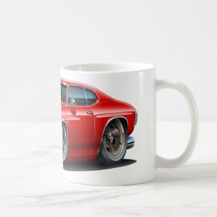 Chevelle Röd-Svart bil 1971-72 Kaffemugg