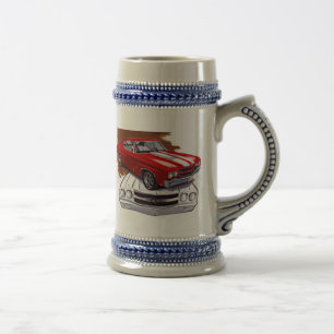Chevelle Röd-Vit bil 1970 Sejdel