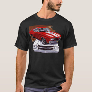 Chevelle Röd-Vit bil 1970 T-shirt