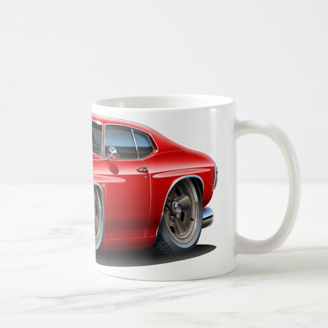 Chevelle Röd-Vit bil 1971-72 Kaffemugg (Höger)