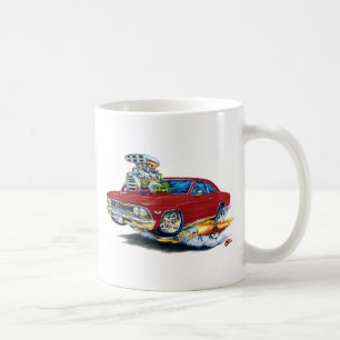 Chevelle rödbrun bil 1966 kaffemugg