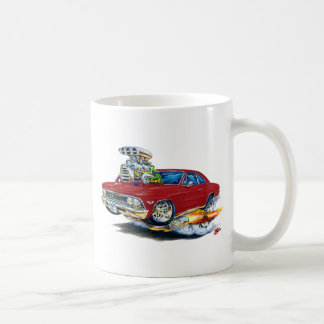 Chevelle rödbrun bil 1966 kaffemugg