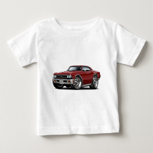 Chevelle rödbrun bil 1966 tee (Framsida)