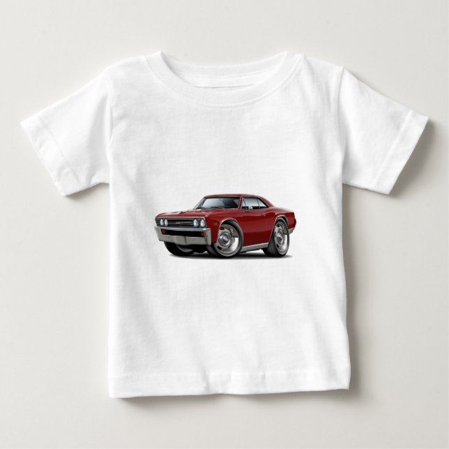 Chevelle rödbrun bil 1967 t shirt (Framsida)