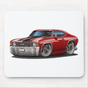 Chevelle Rödbrun-Svart bil 1971-72 Musmatta
