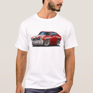 Chevelle Rödbrun-Vit bil 1971-72 Tee