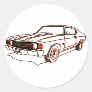 Chevelle Runt Klistermärke
