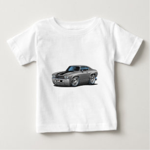 Chevelle Silver-Svart bil 1969 T-shirt