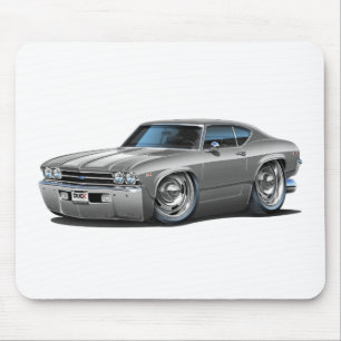 Chevelle Silver-Vit bil 1969 Musmatta