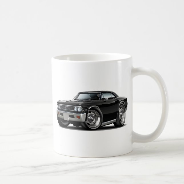 Chevelle svart bil 1966 kaffemugg (Höger)