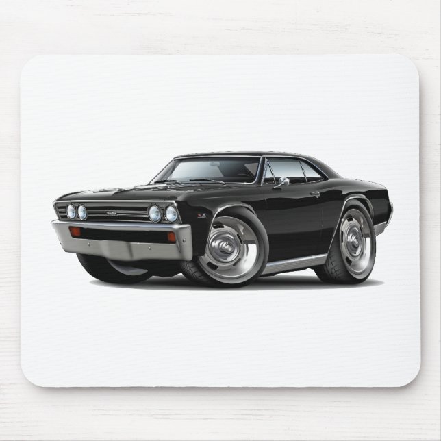 Chevelle svart bil 1967 musmatta (Framsidan)