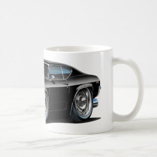 Chevelle svart bil 1968-69 kaffemugg