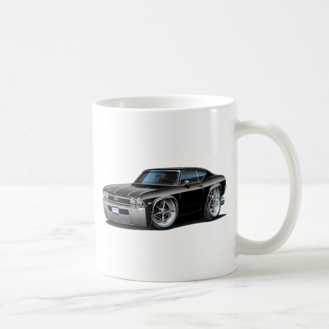 Chevelle svart bil 1968 kaffemugg (Höger)
