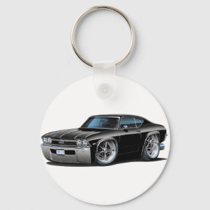 Chevelle svart bil 1968 nyckelring