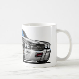 Chevelle Svart-Vit bil 1970 Kaffemugg