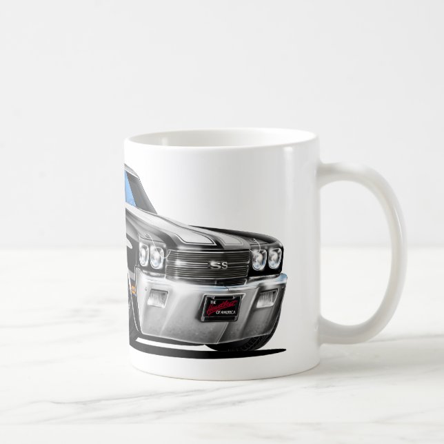 Chevelle Svart-Vit bil 1970 Kaffemugg (Höger)
