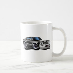 Chevelle Svart-Vit bil 1970 Kaffemugg
