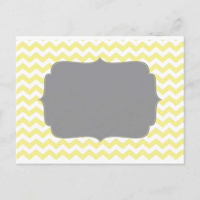 Cheveron för Gult av vintage Vykort (Framsida)