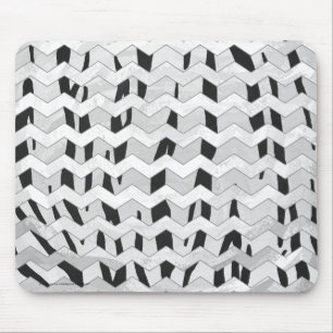 Cheveron Tiger Black and White Print Musmatta