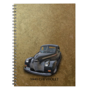 CHEVROLET 1940 2 ANTECKNINGSBOK MED SPIRAL