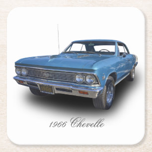 CHEVROLET 1966 CHEVELLE SS UNDERLÄGG PAPPER KVADRAT