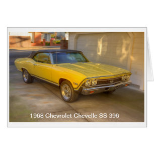 CHEVROLET 1968 CHEVELLE SS 396 HÄLSNINGSKORT