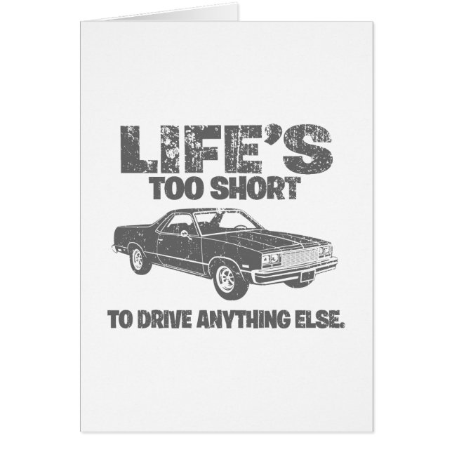 Chevrolet 1977 El Camino Hälsningskort (Framsidan)