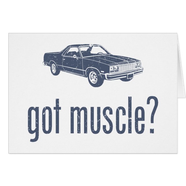 Chevrolet 1977 El Camino Hälsningskort (Framsidan Horizontal)