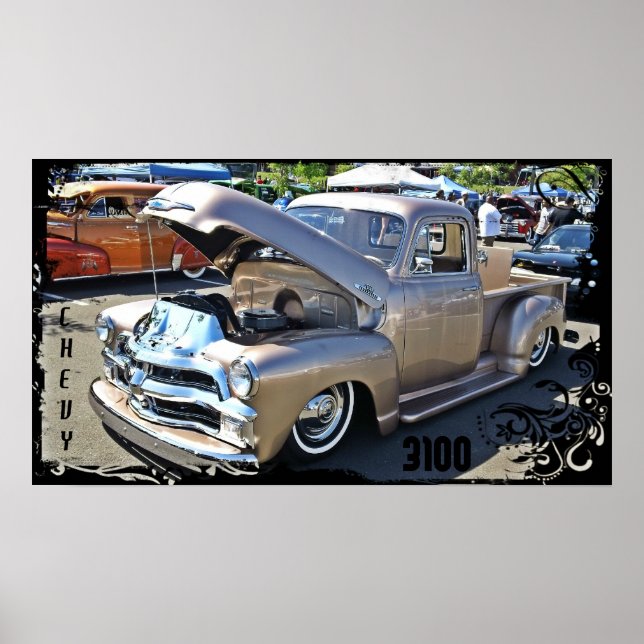 Chevrolet 3100 Lowrider Bomb Lastbil Poster (Framsidan)