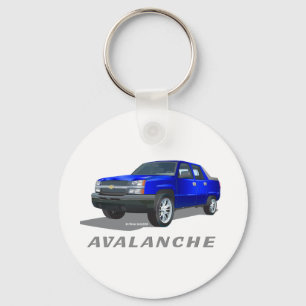Chevrolet Avalanche Blue Nyckelring