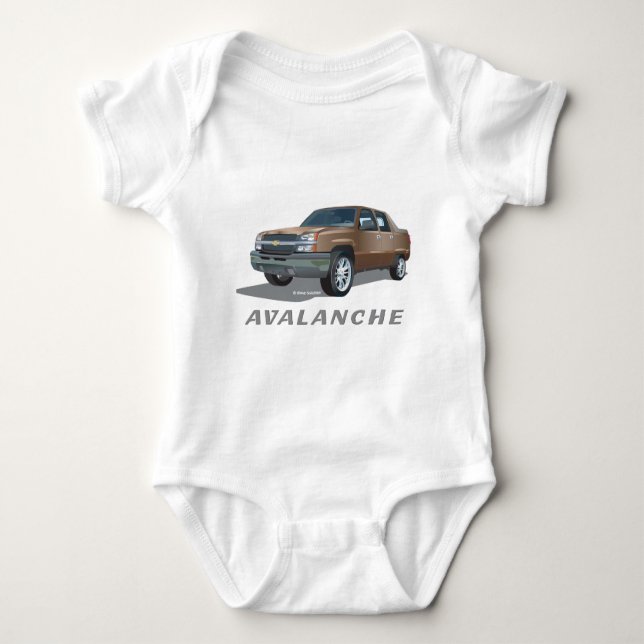 Chevrolet Avalanche Guld Tee (Framsida)