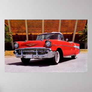 Chevrolet Bel Air cabriolet 1957 Poster