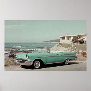 Chevrolet Bel Air cabriolet 1957 Poster