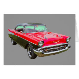 Chevrolet Bel Air klassikerbil 1957 Hälsningskort