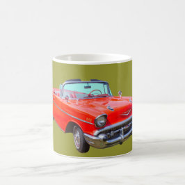 Chevrolet Bel Air konvertibel antik bil 1957 Kaffemugg